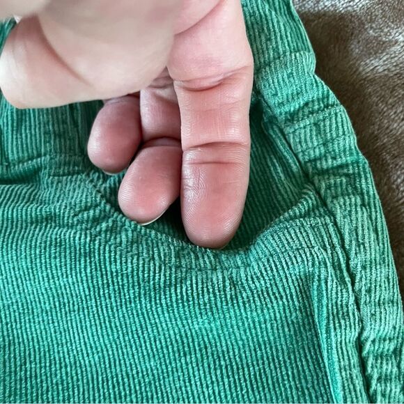 Mini Boden Girls Green Skinny Corduroy Pants/ Trousers with Back Pockets Size 7 - Picture 4 of 11